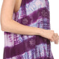 Sakkas Jalela V Neck Sleeveless Embroidered Tie Dye Tank Top Blouse Shirt Top