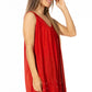 Sakkas Rita Womens Picot Trim V Neck Tank Blouse With Seqins And Embroidery