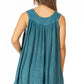 Sakkas Rita Womens Picot Trim V Neck Tank Blouse With Seqins And Embroidery
