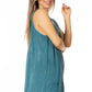 Sakkas Rita Womens Picot Trim V Neck Tank Blouse With Seqins And Embroidery