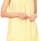 Sakkas Rita Womens Picot Trim V Neck Tank Blouse With Seqins And Embroidery