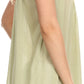 Sakkas Rita Womens Picot Trim V Neck Tank Blouse With Seqins And Embroidery