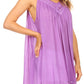 Sakkas Rita Womens Picot Trim V Neck Tank Blouse With Seqins And Embroidery