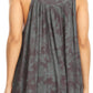 Sakkas Nadiyah Long Scoop Neck Embroidered Tank Top Sleeveless Blouse Shirt Top