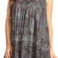 Sakkas Nadiyah Long Scoop Neck Embroidered Tank Top Sleeveless Blouse Shirt Top