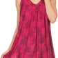 Sakkas Nadiyah Long Scoop Neck Embroidered Tank Top Sleeveless Blouse Shirt Top