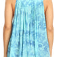 Sakkas Nadiyah Long Scoop Neck Embroidered Tank Top Sleeveless Blouse Shirt Top
