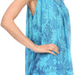 Sakkas Nadiyah Long Scoop Neck Embroidered Tank Top Sleeveless Blouse Shirt Top