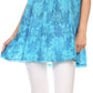 Sakkas Nadiyah Long Scoop Neck Embroidered Tank Top Sleeveless Blouse Shirt Top