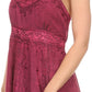 Sakkas Julaeya Embroidered Adjustable Circle Spaghetti Strap Blouse Shirt Top