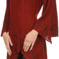 Sakkas Gella Button Down Blouse Top With Bell Sleeves And Handkerchief Sides