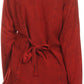 Sakkas Fedella Deep Scoop Neck Long Sleeve Blouse Top With Adjustable Back Straps