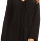 Sakkas Caylyan Long Adjustable Embroidered Long Sleeve Blouse With Corset Top
