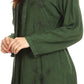 Sakkas Caylyan Long Adjustable Embroidered Long Sleeve Blouse With Corset Top