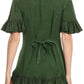 Sakkas Sayle Long Star Embroidered Blouse Shirt Top With Button Front And Ruffles