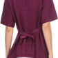 Sakkas Klaniya V Neck Button Down Embroidered Short Sleeve Light Blouse Shirt Top