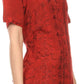 Sakkas Klaniya V Neck Button Down Embroidered Short Sleeve Light Blouse Shirt Top
