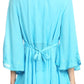 Sakkas Valeria Womens V neck  Bohemian Ethnic Casual Flare Blouse Top Embroidered