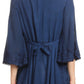 Sakkas Valeria Womens V neck  Bohemian Ethnic Casual Flare Blouse Top Embroidered