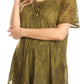 Sakkas Maliky Wide Corset Neck Floral Embroidered Cap Sleeve Blouse Top Shirt
