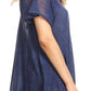Sakkas Maliky Wide Corset Neck Floral Embroidered Cap Sleeve Blouse Top Shirt