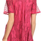 Sakkas Maliky Wide Corset Neck Floral Embroidered Cap Sleeve Blouse Top Shirt