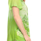 Sakkas Reya Lace Embroidered Cap Sleeve Corset Tie Dye Blouse Top Shirt