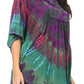 Sakkas Sunia Tie Dye Caftan Sleeve Blouse | Cover Up