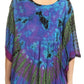 Sakkas Sunia Tie Dye Caftan Sleeve Blouse | Cover Up