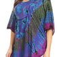 Sakkas Sunia Tie Dye Caftan Sleeve Blouse | Cover Up