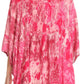 Sakkas Vanya Floral and Palm Tree Batik Circle Top with Sequins and Embroidery