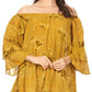 Sakkas Flora Watercolor Tie Dye Double Bell Sleeve Raglan Blouse