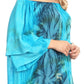 Sakkas Alania Watercolor Tie Dye Double Bell Sleeve Raglan Blouse