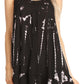 Sakkas Priya Sleeveless Tie Dye Handkerchief Hem Tunic with Smocked Racerback