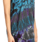 Sakkas Priya Sleeveless Tie Dye Handkerchief Hem Tunic with Smocked Racerback