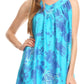 Sakkas Emilia Tie-dye Summer V neck Tank Top Sleeveless Relax Fit Casual