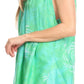 Sakkas Emilia Tie-dye Summer V neck Tank Top Sleeveless Relax Fit Casual