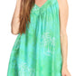Sakkas Emilia Tie-dye Summer V neck Tank Top Sleeveless Relax Fit Casual