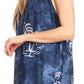 Sakkas Emilia Tie-dye Summer V neck Tank Top Sleeveless Relax Fit Casual