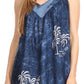 Sakkas Emilia Tie-dye Summer V neck Tank Top Sleeveless Relax Fit Casual