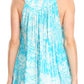 Sakkas Donata Summer Casual Tank Top V-neck Sleeveless Tie-dye with Batik