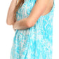 Sakkas Donata Summer Casual Tank Top V-neck Sleeveless Tie-dye with Batik