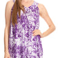 Sakkas Donata Summer Casual Tank Top V-neck Sleeveless Tie-dye with Batik