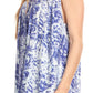 Sakkas Donata Summer Casual Tank Top V-neck Sleeveless Tie-dye with Batik