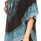 Sakkas Alba Tribal Circle Cover-up Tunic Vibrant Colors Relaxed