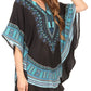 Sakkas Alba Tribal Circle Cover-up Tunic Vibrant Colors Relaxed