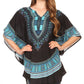 Sakkas Alba Tribal Circle Cover-up Tunic Vibrant Colors Relaxed