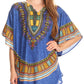 Sakkas Alba Tribal Circle Cover-up Tunic Vibrant Colors Relaxed