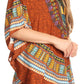 Sakkas Alba Tribal Circle Cover-up Tunic Vibrant Colors Relaxed