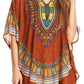 Sakkas Alba Tribal Circle Cover-up Tunic Vibrant Colors Relaxed